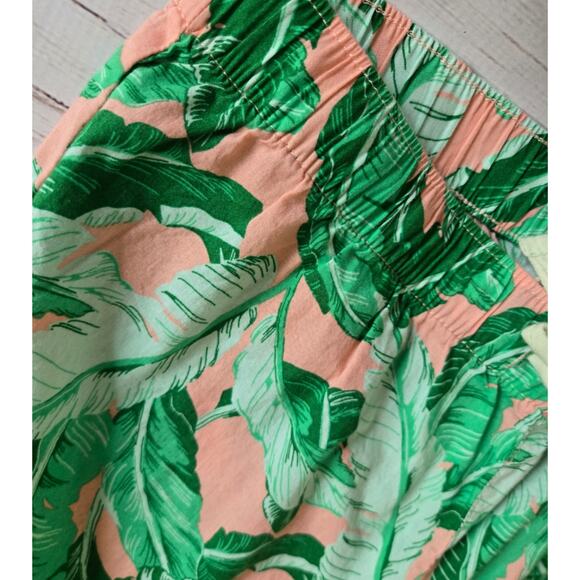 Old Navy Pink and Green Banana Leaf Print Pajama Pants sz Small - Picture 4 of 6